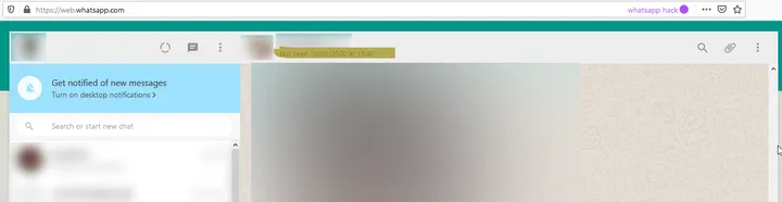 WhatsApp web old date last seen