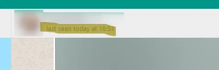 WhatsApp web new date last seen