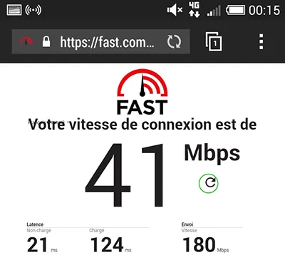 4G speed test