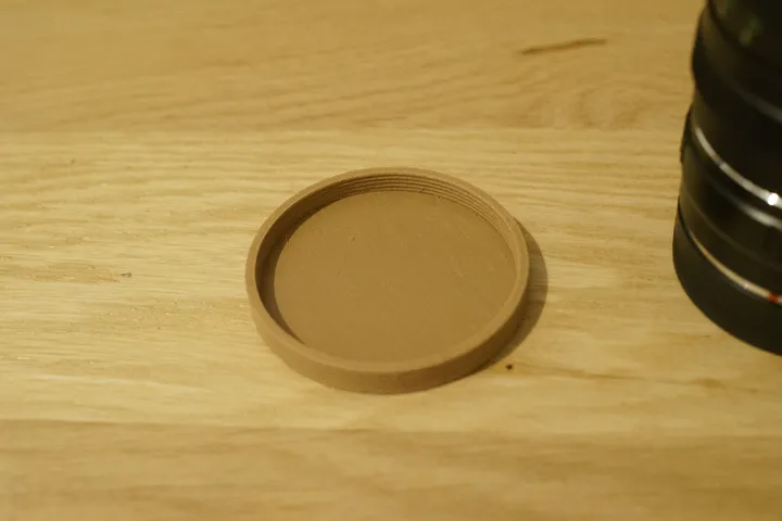 Wood lens cap 1