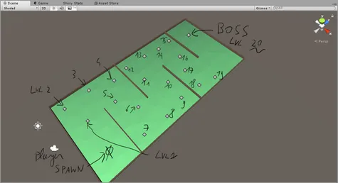 Map enemies placement