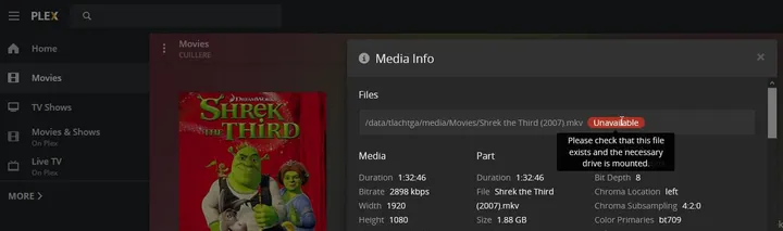 Plex unavailable