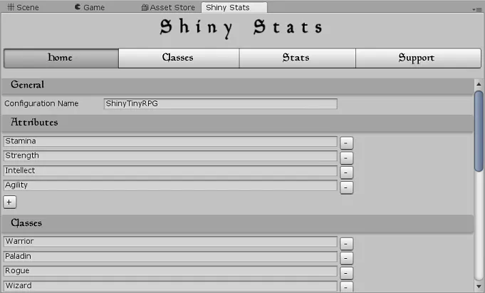 Shiny Stats configured